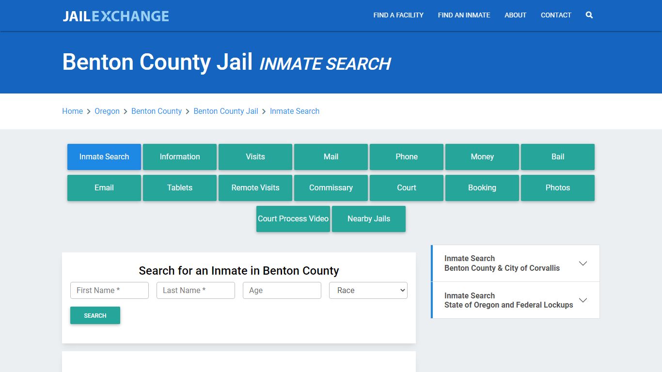 Benton County Jail, OR Inmate Search: Roster & Mugshots